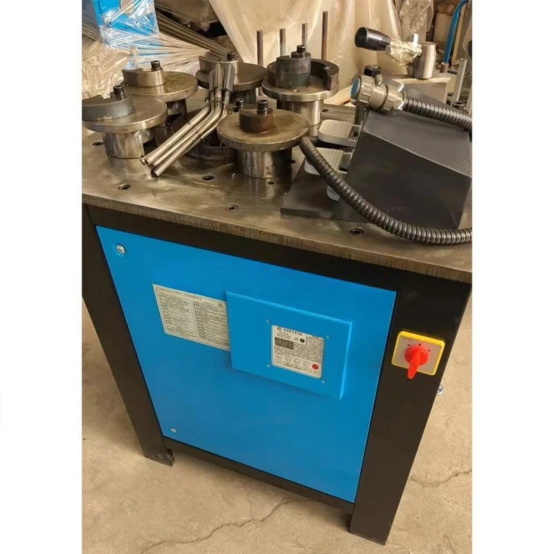 Decorative handmade wrought iron floral design metal reel machine bending and twisting iron