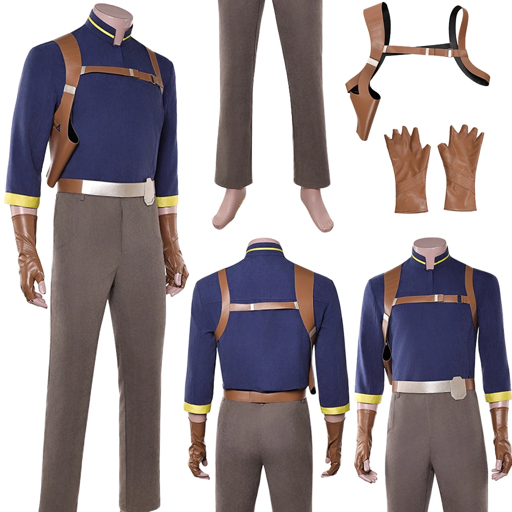 

Fantasia Shadow Lawson Cosplay Working Suits Movie Space Battle Men Disfraz Costume Male Halloween Carnival Party Clothes