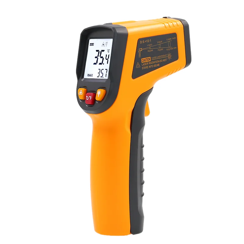 NJTY Infrarot-Thermometer, industrielle hochpräzise Temperaturpistole, elektronisches Wasser-Öl-Temperaturmessgerät, Küche, Backen – Detail 15
