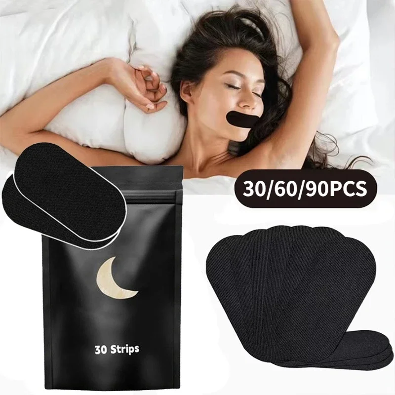 

30/60/90 шт., пластырь для остановки храпа, коррекция дыхания носа, улучшение сна, способствующее лучше дыхание, портативная лента для ночного сна