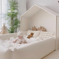 Tente d'épissage de lit pour enfants, lit surround, barrière de collision mobile, berceau de clôture de princesse, multifonctionnel, garçons et filles