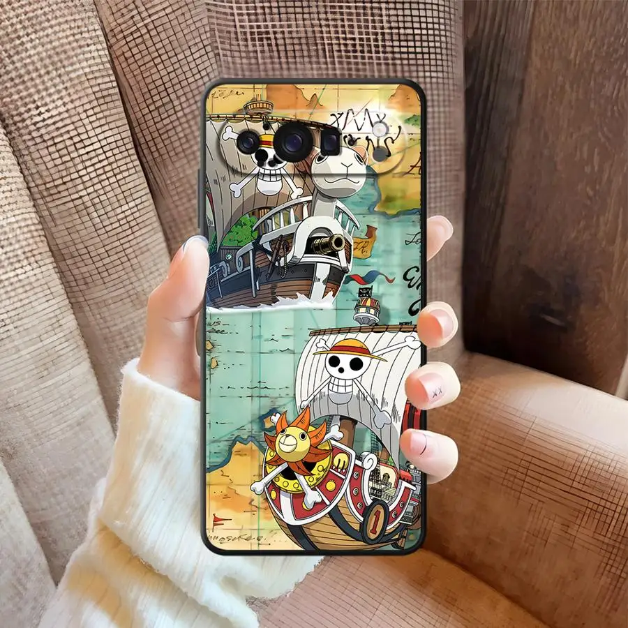 حافظة هاتف لهاتف جوجل بيكسل 7 برو 9a 7a 6 Pro 8 Pro 6a 9 Pro XL 8a غطاء ناعم قطعة واحدة كابتن لوفي