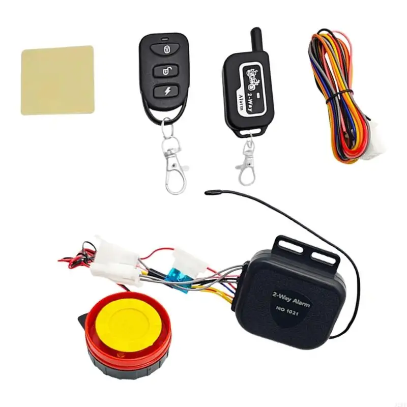 Motorcycle & Electric Bike Anti Theft Alarm Systems with Remote & Vehicle Finder Motorcycle Anti Theft Device set