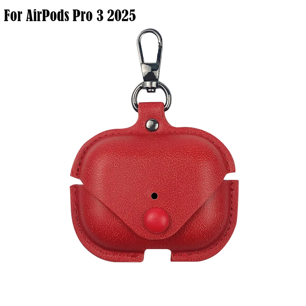Retro Leather Business Earphone Case For AirPods 4 Pro 3  For Apple AirPods 4 4th Generation Cover Headset Shell With Hook
