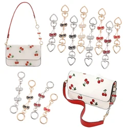 〔CC88〕1Piece Heart Buckle Cherry Bag Chain DIY Bag Strap Extension Replacement ,Women's Bag Decoration