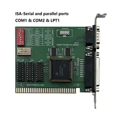 ISA Serial and parallel ports Adapter RS232 Serial and DB25 printer ports