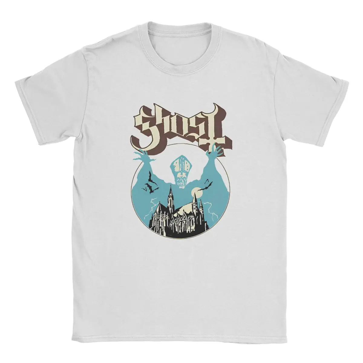 Men's Ghost Band Gonst T Shirts Water Ghoul Nameless Ghouls Pure Cotton Clothing Vintage Short Sleeve Round Neck Tees Party