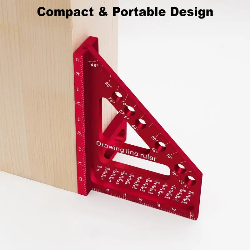 Roofing Square Carpenter Marking Ruler For Engineer Carpenter Hole Positioning Precision Marking Ruler Engineer Carpenter