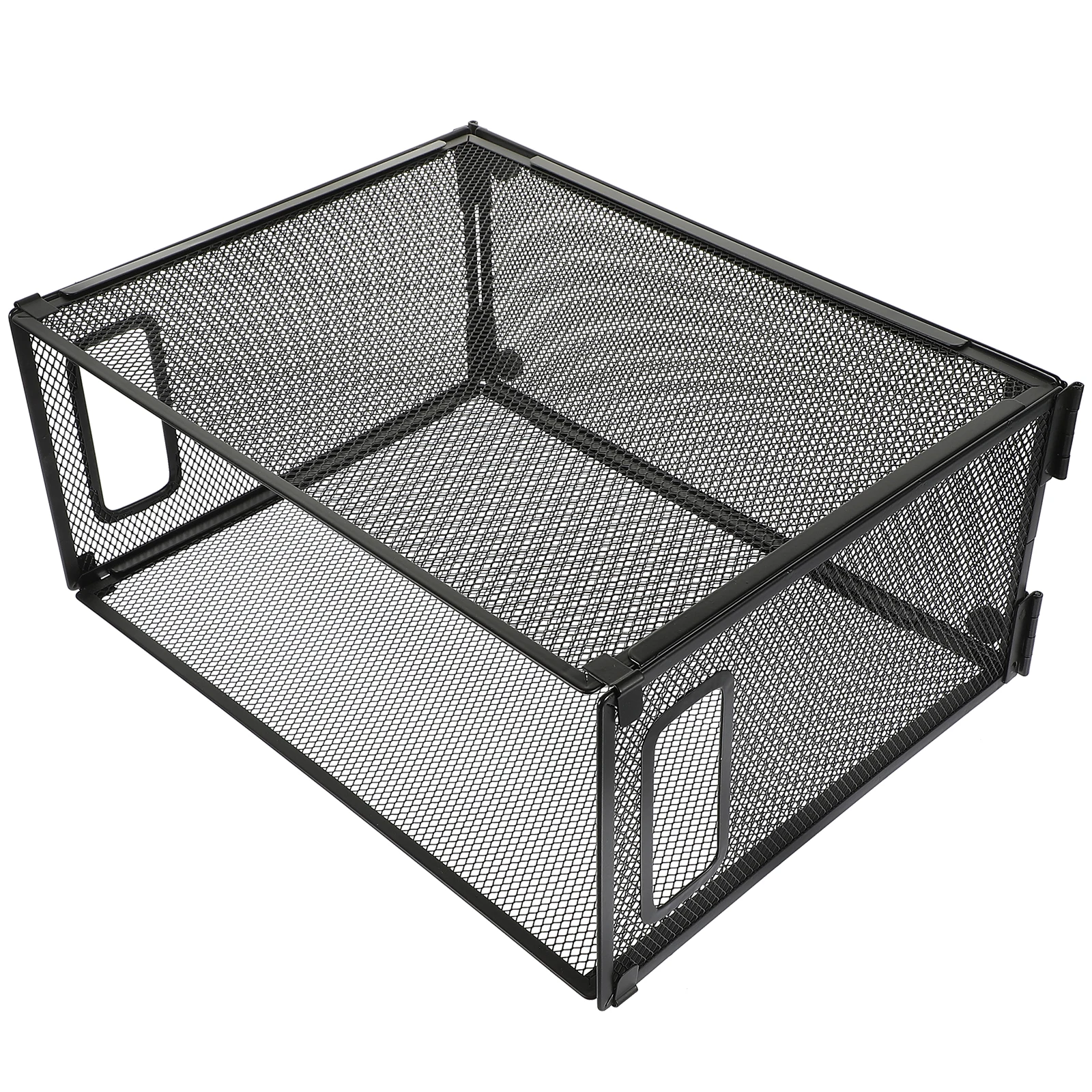 

Large Iron File Rack Information Basket Holders Desktop Organizer Storage Rack For Office School Books Documents