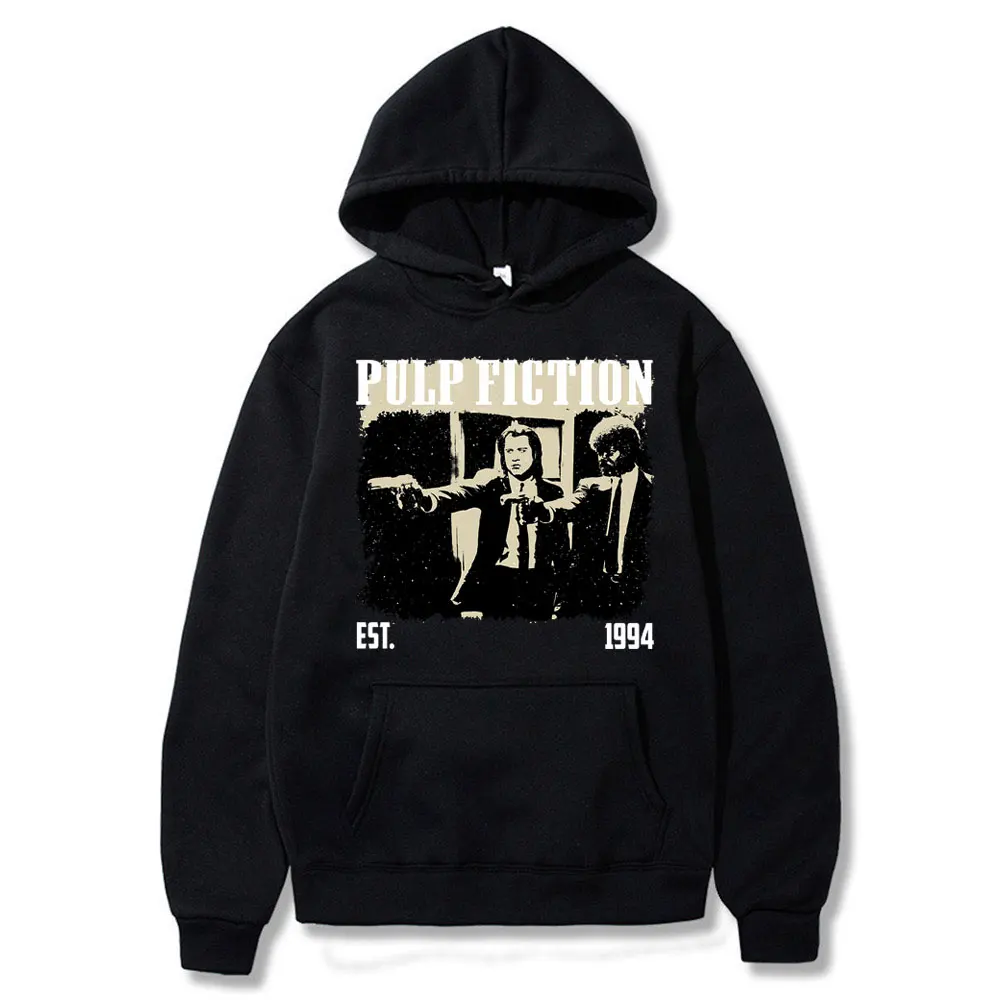 

Limited Movies Quentin Tarantino Pulp Fiction EST 1994 Graphic Hoodie Men Women 90s Vintage Oversized Sweatshirt Men's Clothes