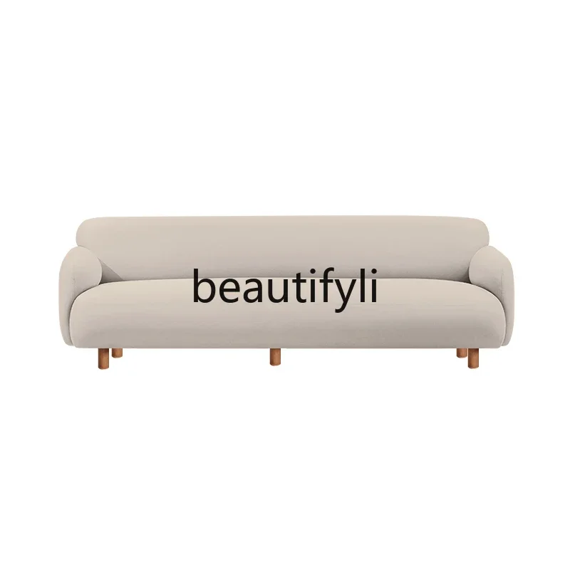 Technology cloth waterproof fabric small apartment sofa combination Japanese simple Nordic single double