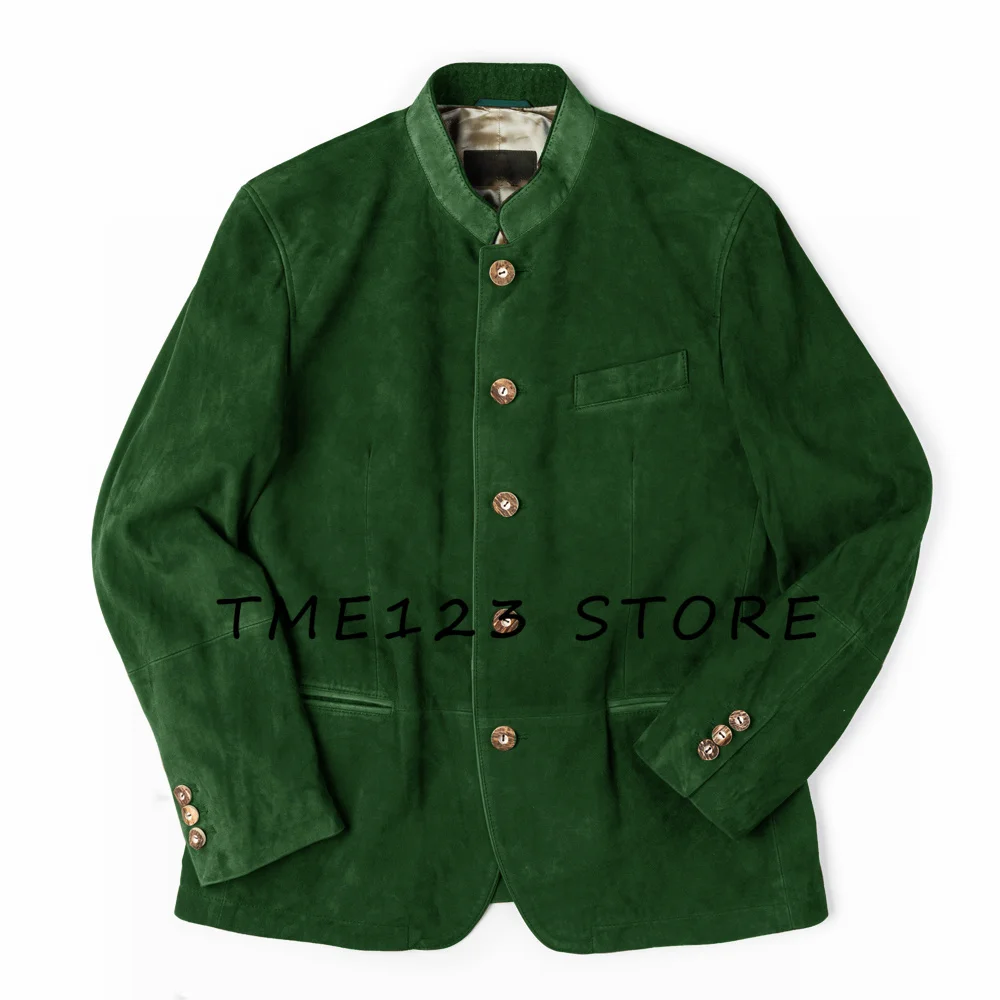 Casaco casual masculino, jaqueta de camurça de alta qualidade, terno elegante, jaquetas de verão, blazers masculinos, novo