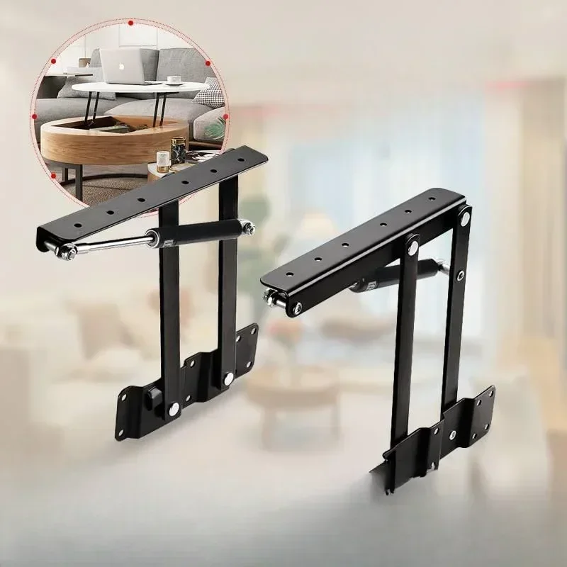 2PCS Coffee Table Lifting Frame, Bay Window Desktop Lifter, Folding Table Support Frame Furniture