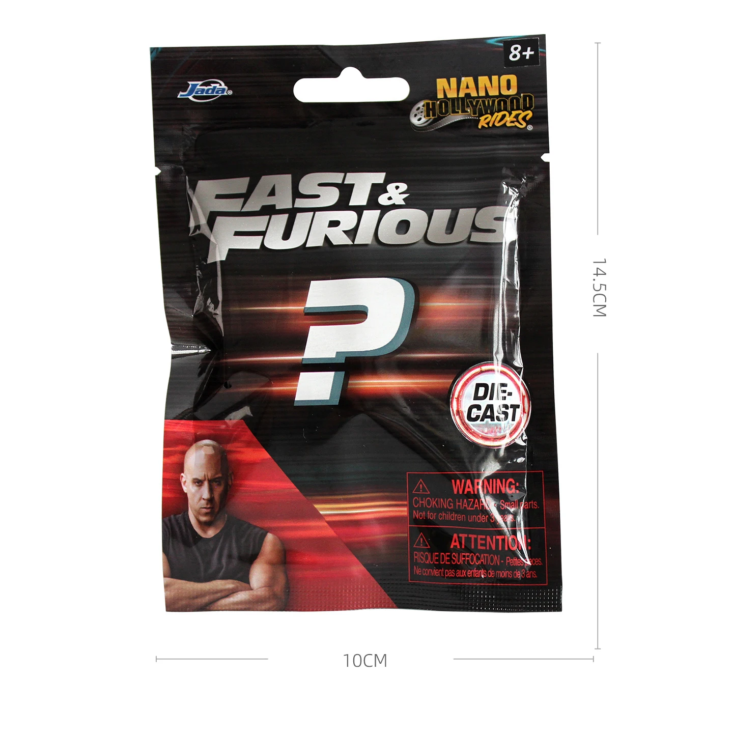 JADA 1:128 Nano Blind Bags Model Samochodu z Odlewu Metalowego 1.65 cala Szybcy i Wściekli Losowe Mini Samochody JD35404