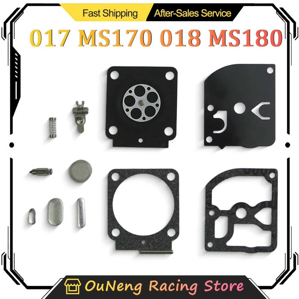 

Chainsaw Carburetor Repair Gasket Rebuild Kit For Stihl 017 018 MS170 MS180 Chainsaw ZAMA RB-77 Accessories