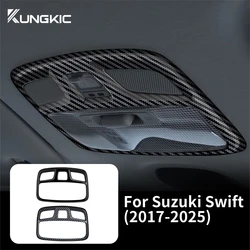 Car Reading Light Panel Sticker For Suzuki SWIFT 2017 2018 2019 2020 2021 2022 2023 2024 2025 ABS Carbon Fiber Style Accessories