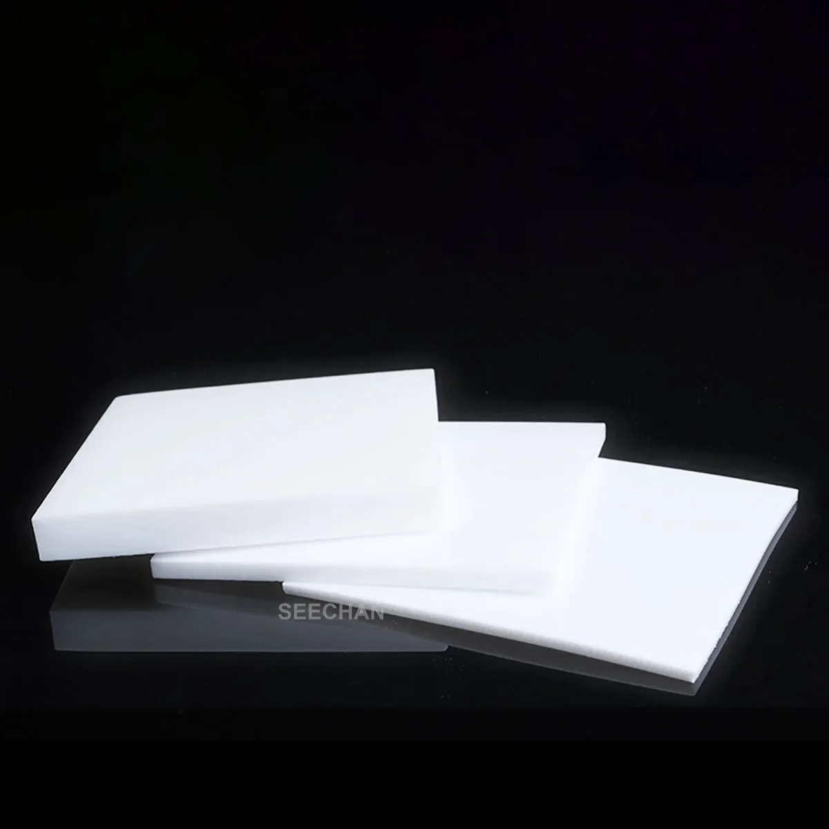 Thick 0.2mm-30mm PTFE Film Sheet Thin Plate 50x50 100x100 100x200 200x200 200x300 250x250mm High Temperature Corrosion Resistant