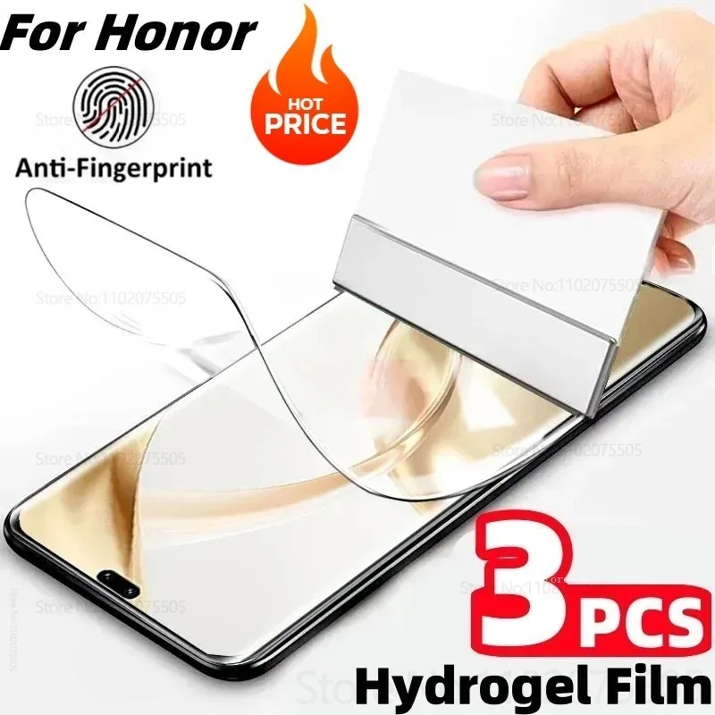 

3PCS Soft Protection Hydrogel Film for Honor 400 Pro/400/400 Lite/300 Pro/300 Ultra/200 Pro/200/200 Smart Screen Protector Film