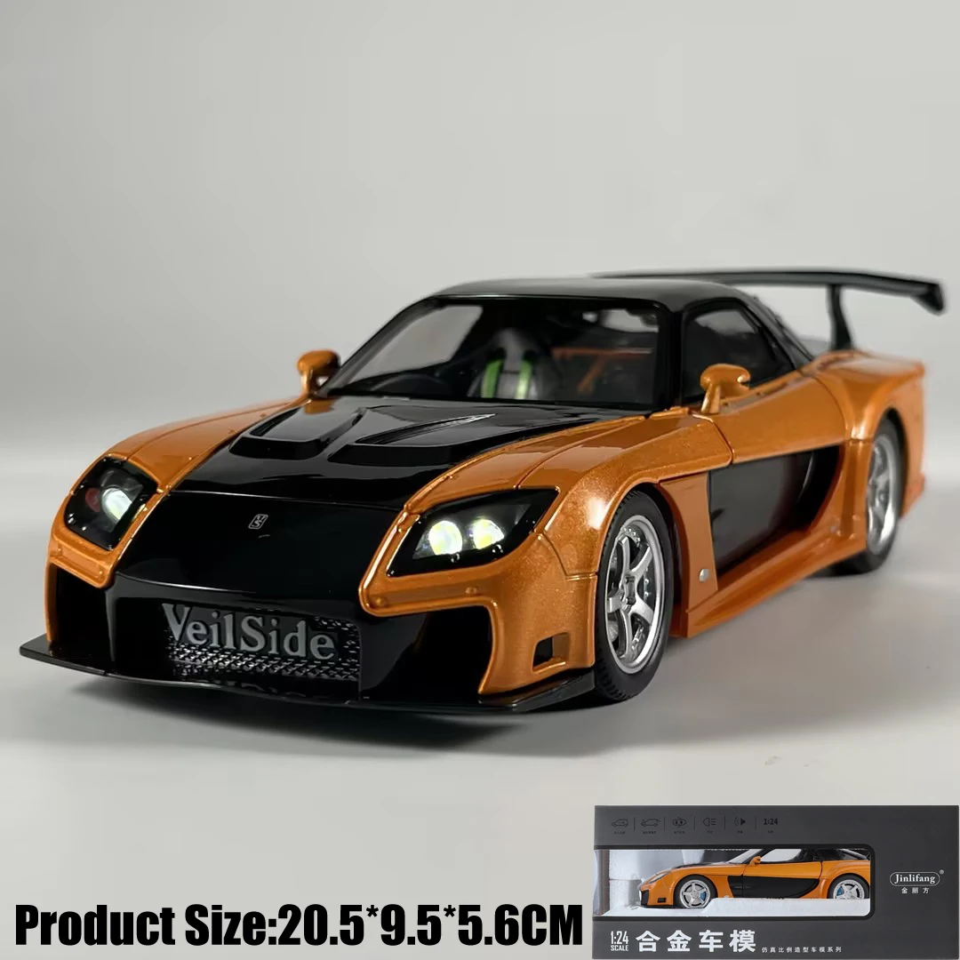 ミニカー YM MODEL Fortun 7 VeilSide FD3S JDM 1:24 Mazda RX-7 FD3S VeilSide Fortune Fast & Furious: Tokyo