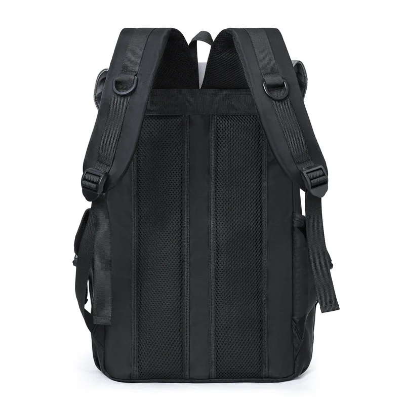 New Business Men's Backpack, Outdoor Casual Large-capacity Computer Travel Bag, Multi-functional Waterproof Flip Cover Backpack