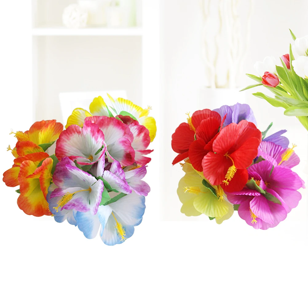 

24 Pcs Flower Hair Clip 12 Colors Bridal Wedding Hibiscus Hairclip Beach Party Luau Daily Prom Church Dancing Summer Picnic Hair