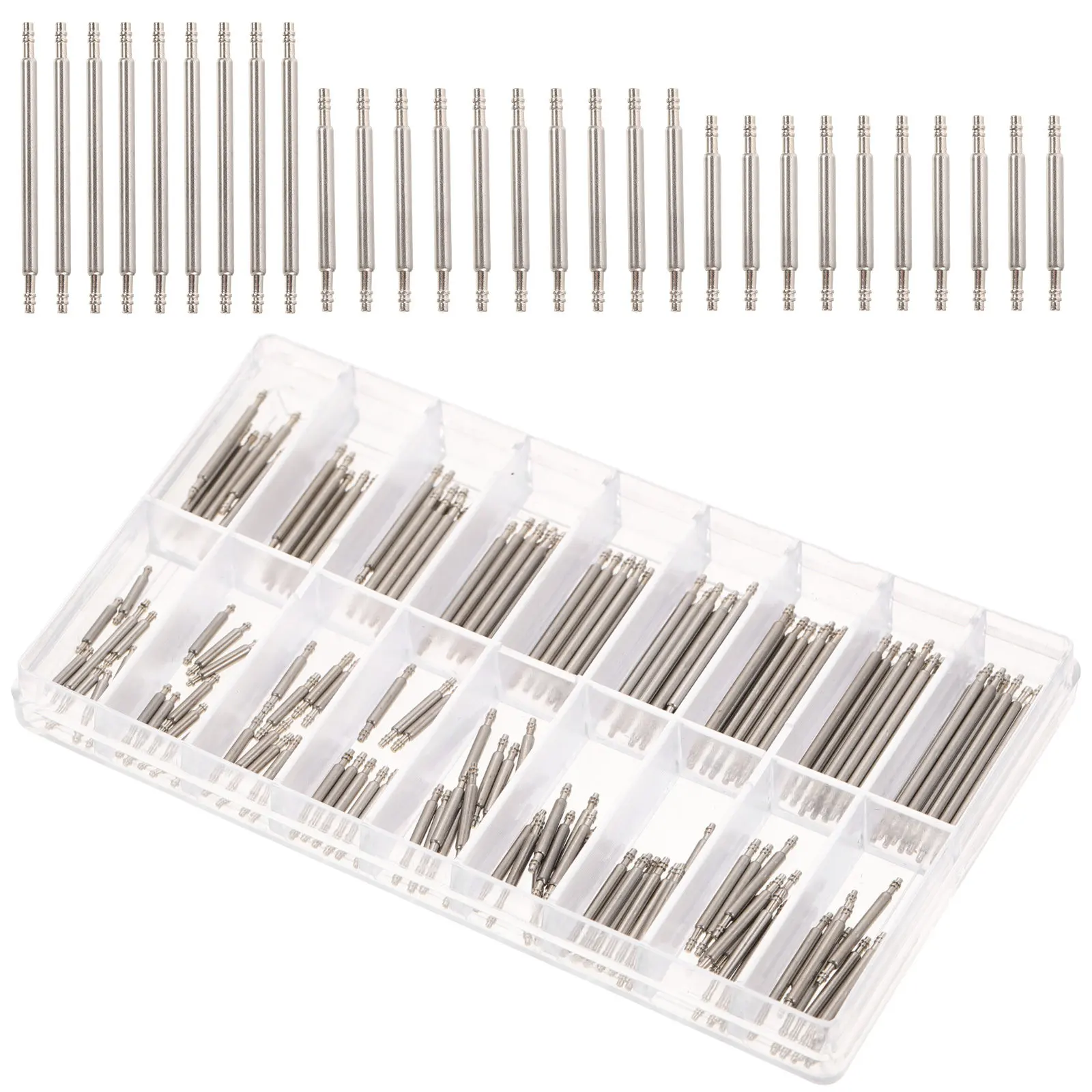 180Pcs Table Band Connection Quality Watch Strap Fixing Tool Repair Watch Link Rod Set for Jewelers Watchband Link Rod