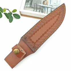 Straight Knife Leather Sheath, Organizer Pocket Knife Holster, Outdoor Knife Portable Collapsible Sheath (knife not included)