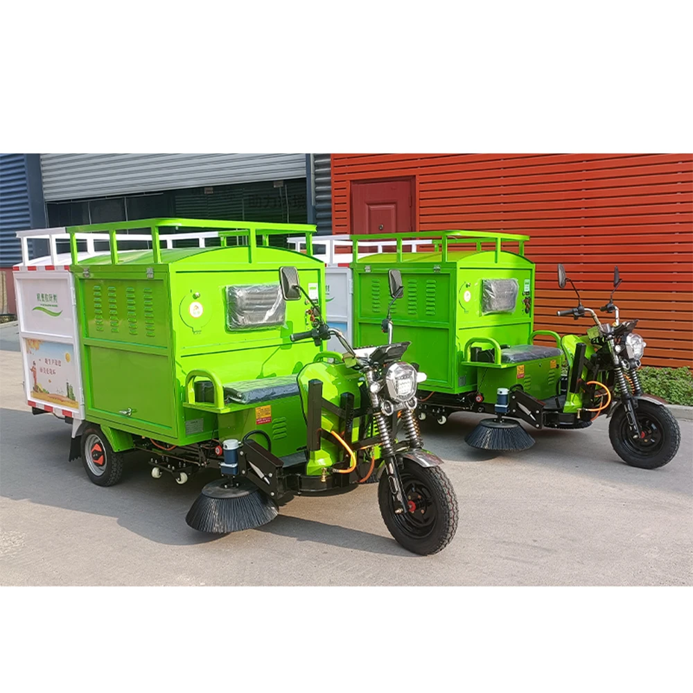 Purely Electric Leaf Collection Vehicles with 60V1500W Motor 40km Range 700L Capacity