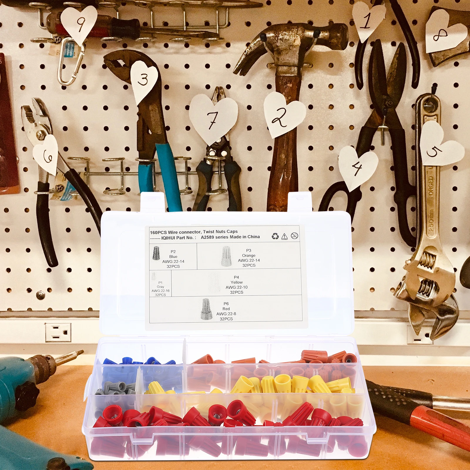 

160pcs Waterproof Wire Connectors Spring Insert No Tools Required For Car Wiring Electrical Terminals