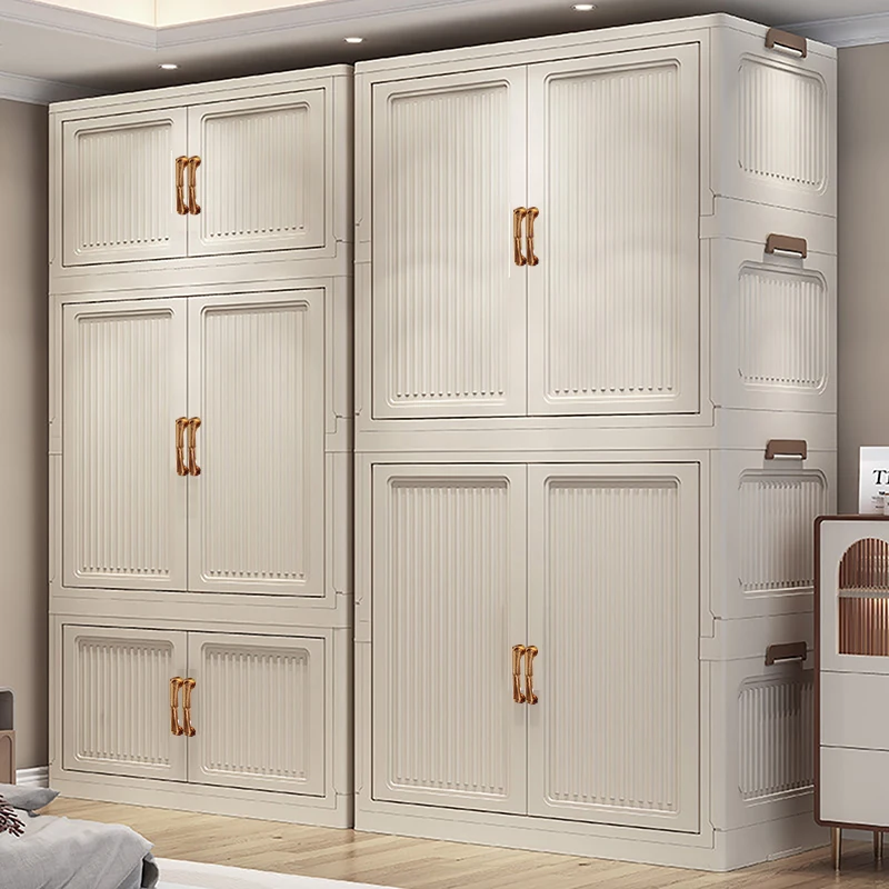 Large-Capacity Floor-Standing Closet Simple Economical Wardrobe Perfect for Small Rental Apartments Home Dormitory