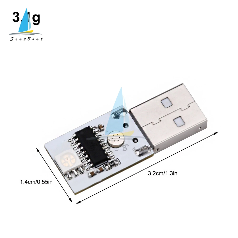 5V 1A LED Intelligent Voice Control modulo luce notturna interfaccia portatile USB 6 colori funzione On/Off regolazione della luminosità