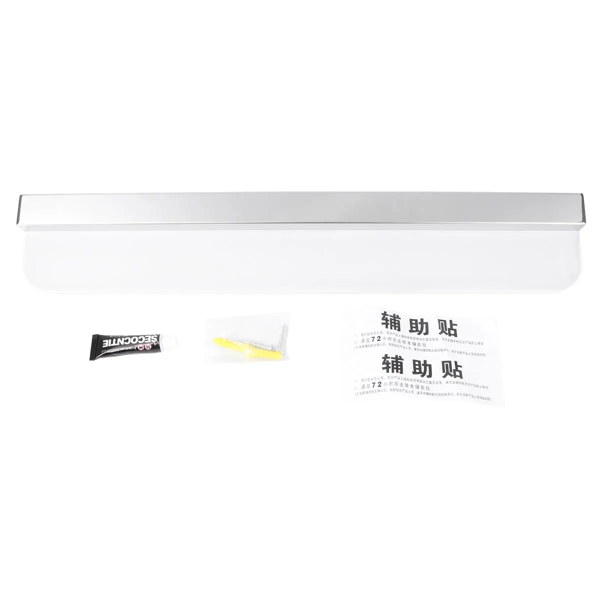 

LED Mirror Wall Light Stainless Steel PC Material Bright Adjustable Angle Bathroom Fixture Bedroom Living Room