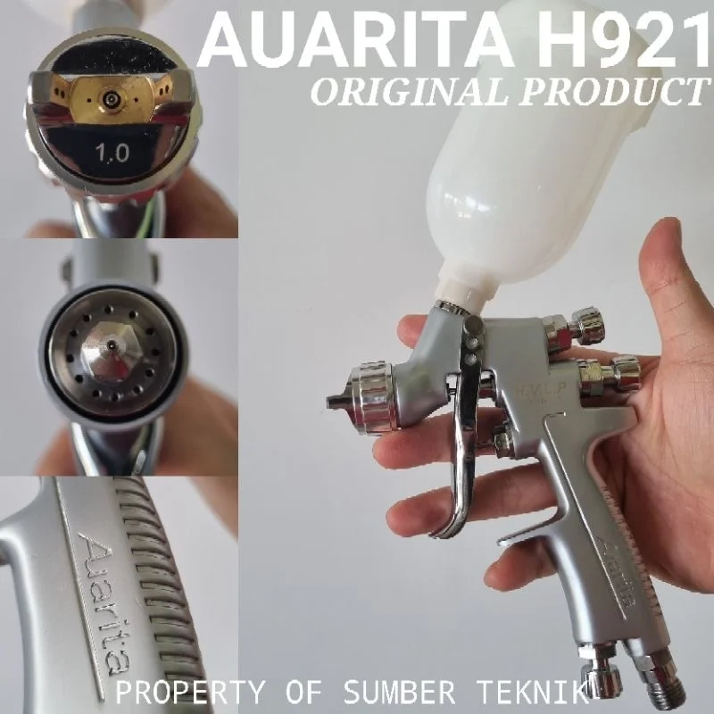 2025 Model for H921 Pneumatic Mini Paint Sprayer 1.0mm Nozzle Steel Spray g u n Gravity Pressure Feed 250ml Pot Volume