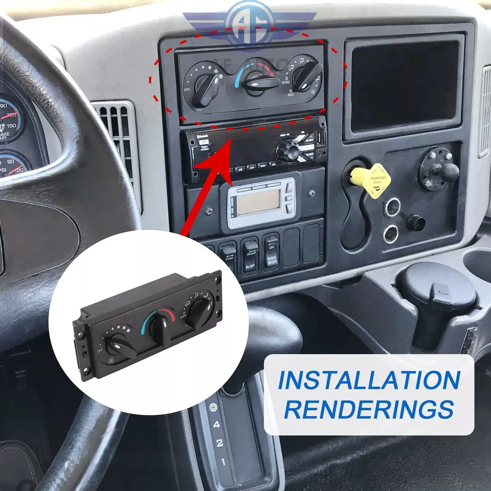3545543C1 3545543C2 Car AC Heater Climate Control Module for International 4200-8600 & Prostar Durastar 2002-2012 Replacement