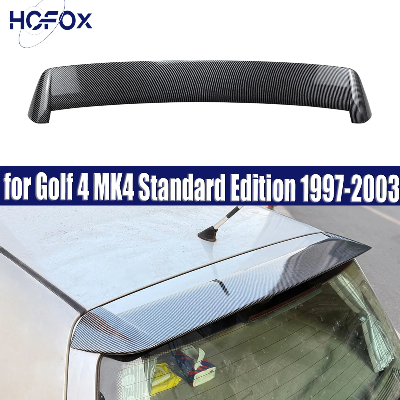 

For VW Golf 4 MK4 Standard Edition 1997-2003 Rear Roof Spoiler Splitter Wing Body Kit Car Spoiler Wing
