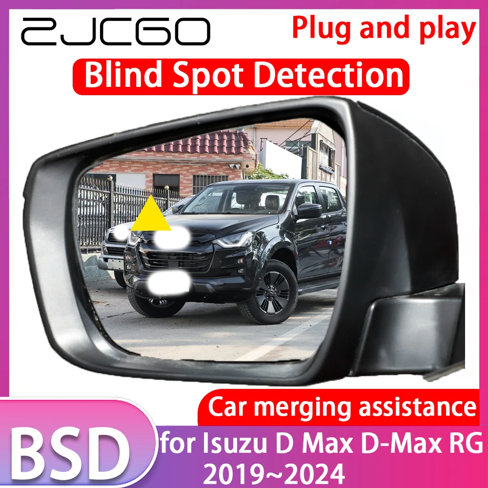 ZJCGO for Isuzu D Max D-Max RG 2019~2024 Blind Spot Detection Car BSD BSA System Driving Warning Alert Mirror