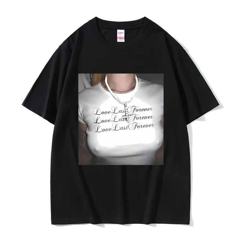 El amor dura para siempre destruye solitario Ken Carson un gran caos camiseta Rap Playboi Carti Opium camisetas hombres moda verano camisetas