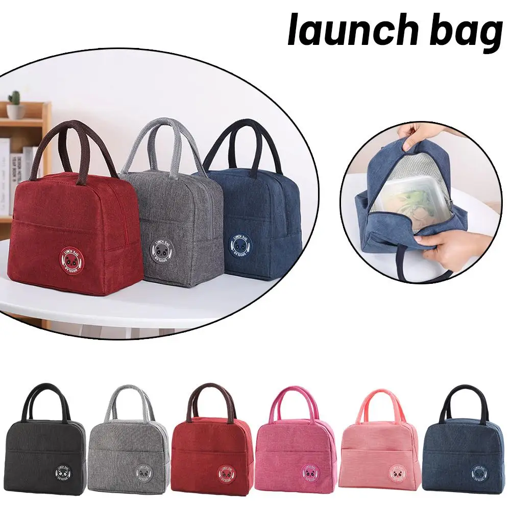 1pc Insulated Lunch Bag Leak Proof Thermal Lunch Box Bag Portable Food Container For Work School Picnic Aluminum Foil Bento Bags