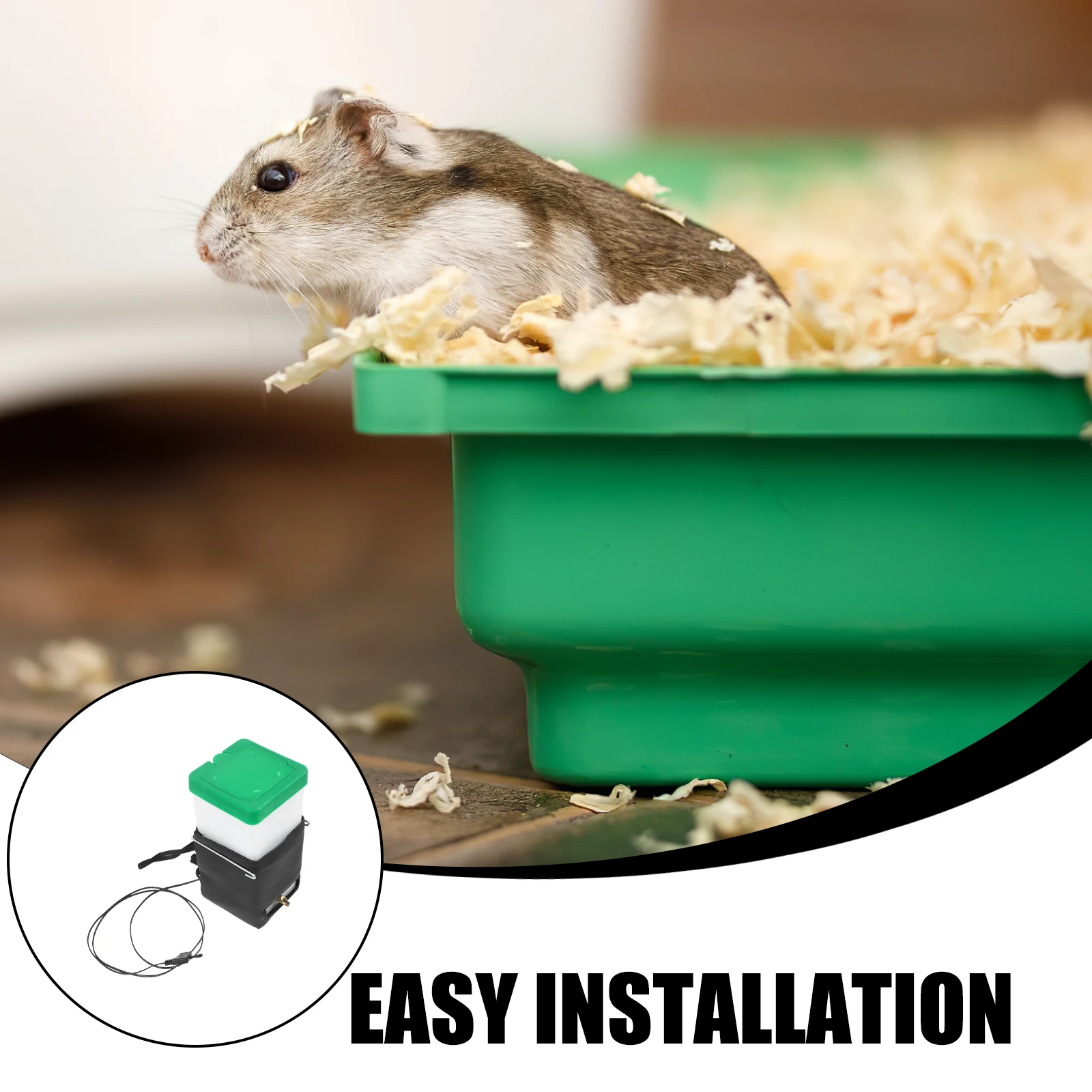

Automatic Hamster Water Dispenser Hanging Pet Waterer For Rabbit Small Animal Feeder Anti-Leak Safe Plastic Material Easy