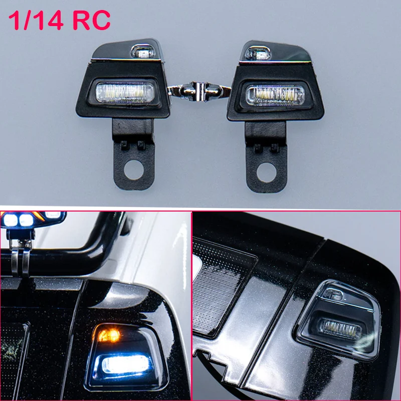 1/14 RC Truck 1 Set Plastic High Ceiling Interior Spotlights Upgrade Accessories for Tamiya VOLVO FH16 56360 56362 56375