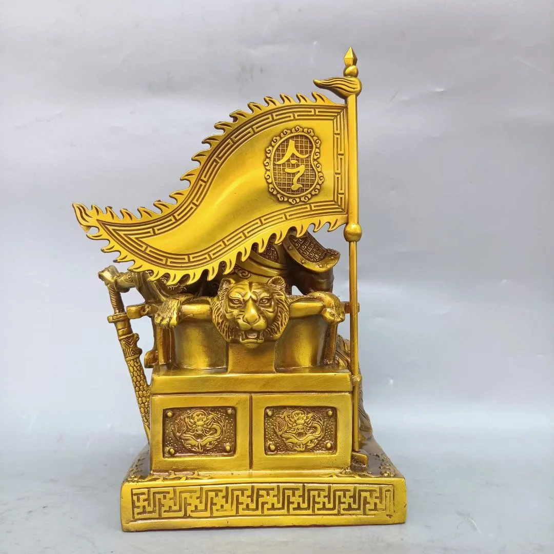 Brass Reading Guan Gong Ornament Martial Fortune Guan Shengdi Jun Home Ornament