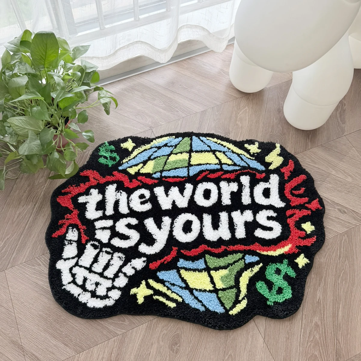 Tapis tufté vintage en forme d - Home Bathroom Carpet avis et prix
