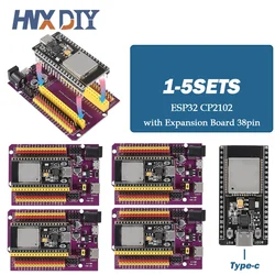 1-5sets ESP32 Development Board TYPE-C USB CP2102 WiFi+Bluetooth Dual Core 32-DevKitC-32 Expansion Board 38PIN