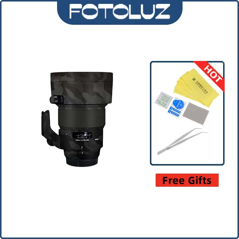 Autocollant de film de protection pour appareil photo, peau d'objectif anti-rayures, adapté pour Sigma 105mm, F1.4, SpringmmF1. 4, SpringF1.4, Wild IL