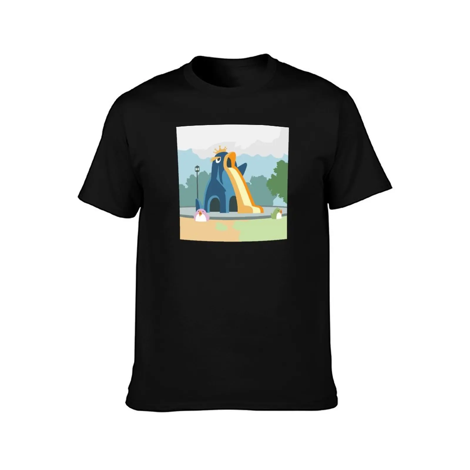 Penguin Park Cardcaptor Sakura King Penguin T-Shirt Independence Day Short Sleeve T-Shirt