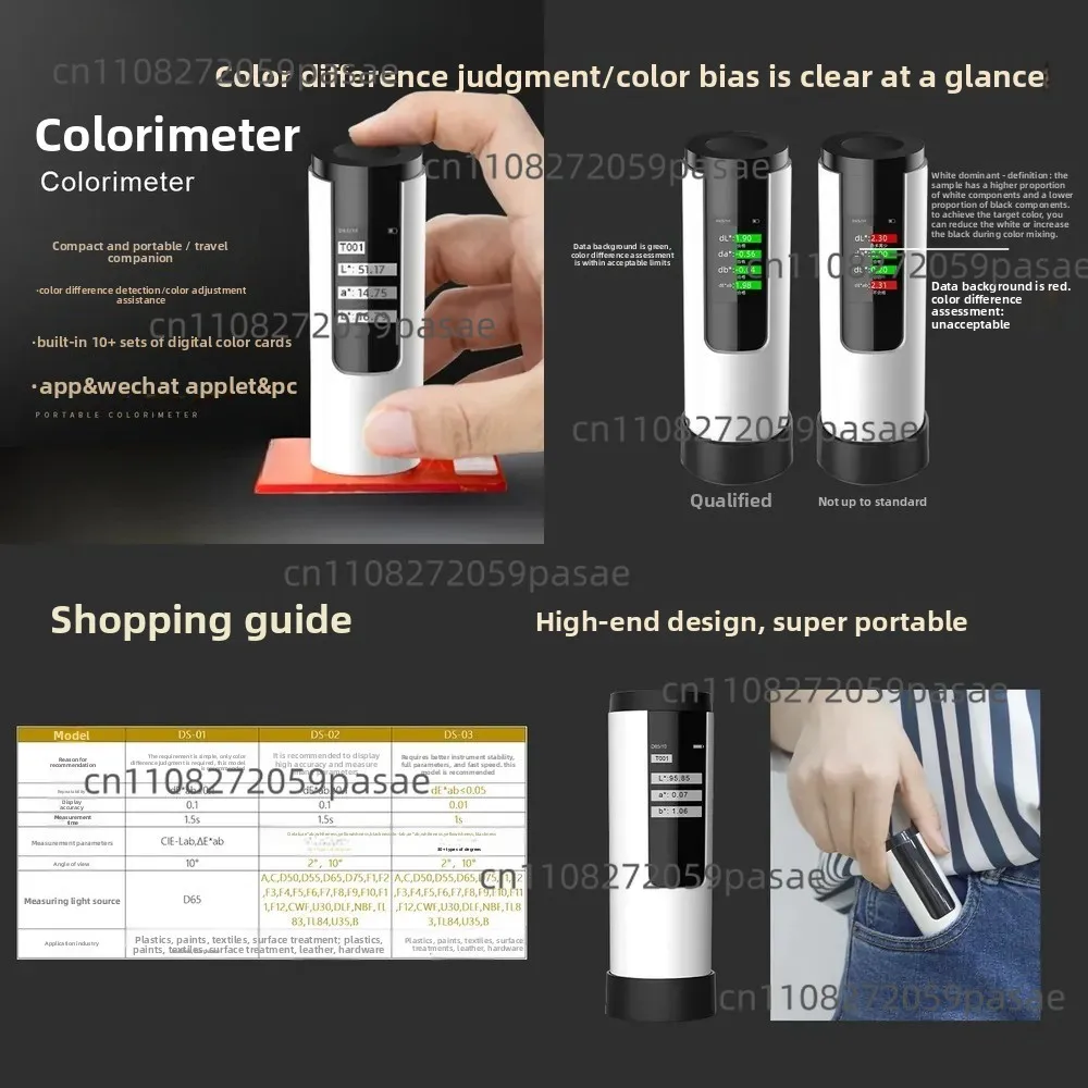 High Precision Color Spectrum Color Difference Tester for Paint Textile Printing Plastic Coating