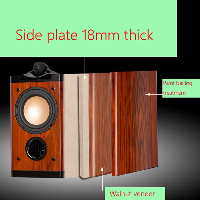 6.5 Inch Bookshelf Surround Passive Speaker 180W Hifi High Fidelity  Fever Home Theater Speaker Sound Box Desktop Speakers