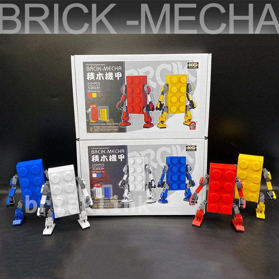 

Идеи MOC сборка кирпича люди меха робот с коробкой творческий эксперт набор строительные блоки игрушки для детей Рождественский подарок