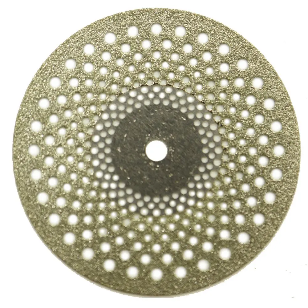 Dental Ultra-thin 0.20mm Double Sided Diamond Cutting Disc for separating polishing ceramic crown plaster or jade with mandrels