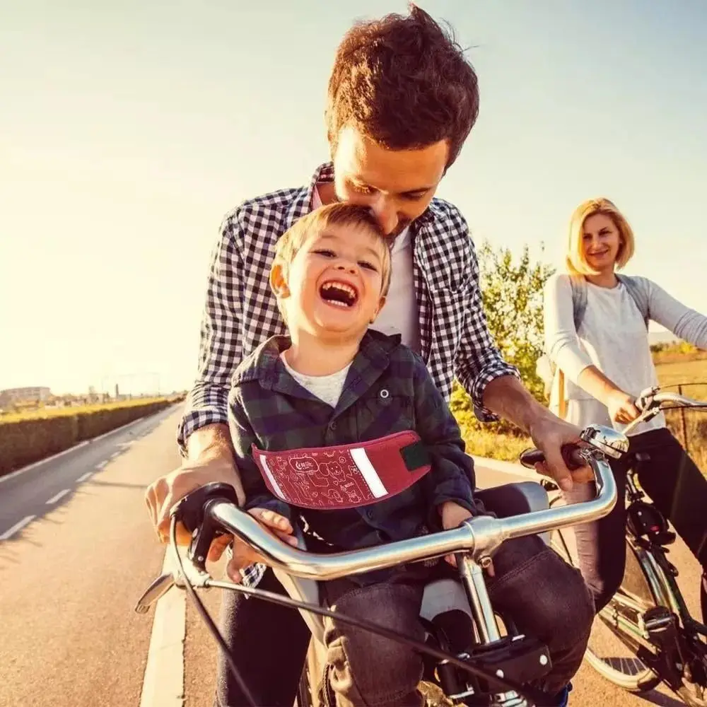 Adjustable Motorcycle Harness Non-Slip with Reflective Safety Seat Harness Durable Oxford Cloth Safety Protection Strap